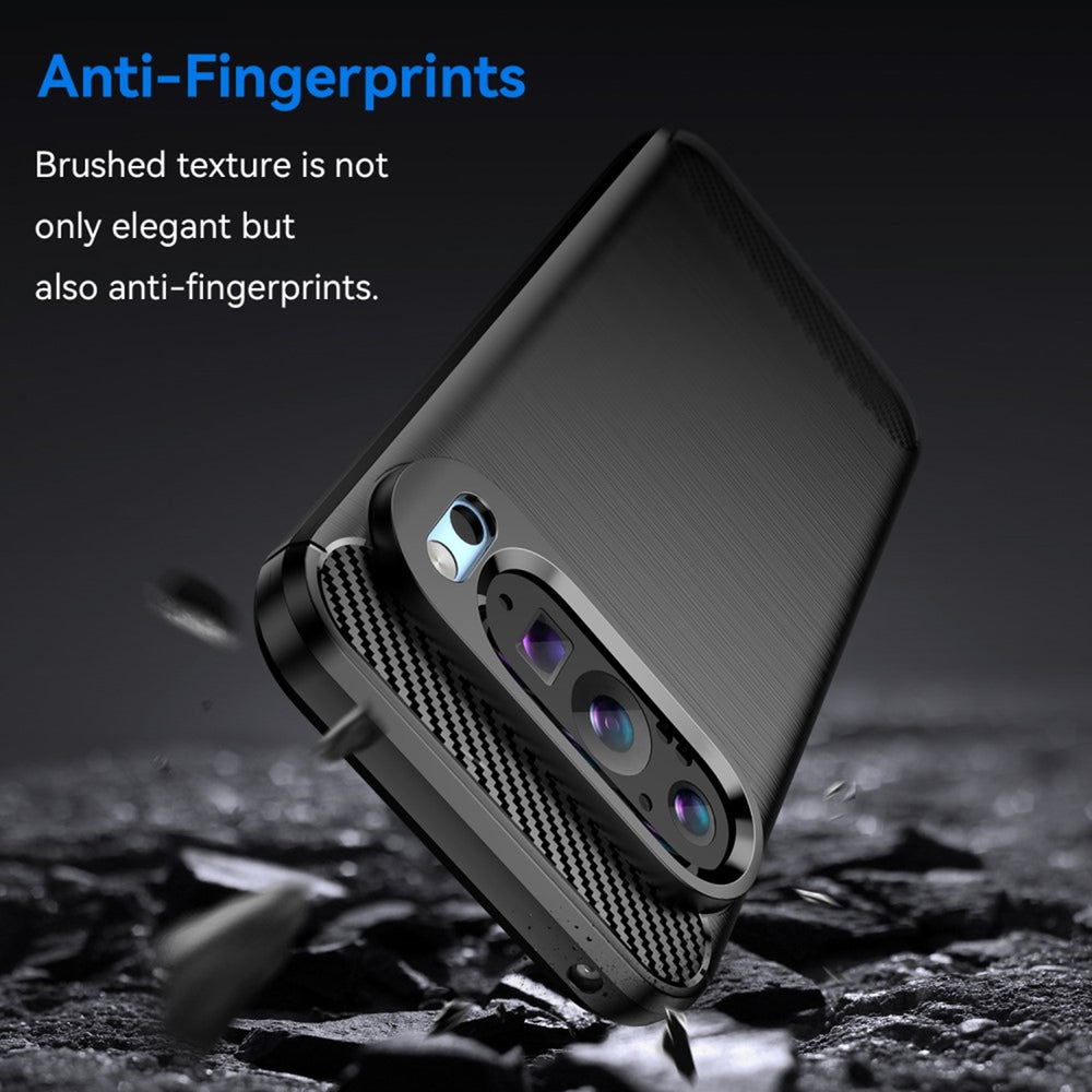 EIDERWOOD Google Pixel 9 / 9 Pro Brushed Carbon Cover - Sort