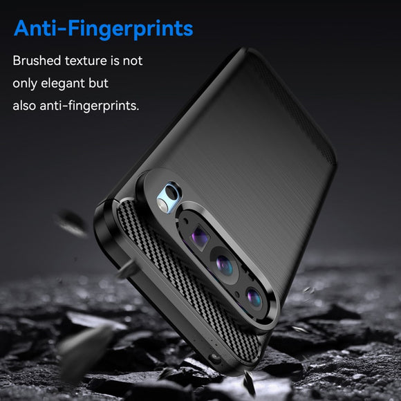 EIDERWOOD Google Pixel 9 / 9 Pro Brushed Carbon Cover - Sort