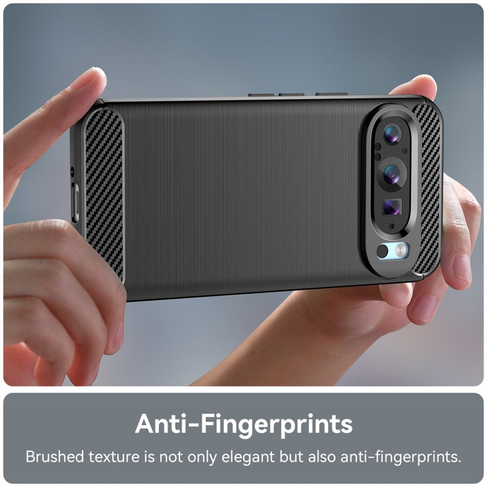 EIDERWOOD Google Pixel 9 / 9 Pro Brushed Carbon Cover - Sort