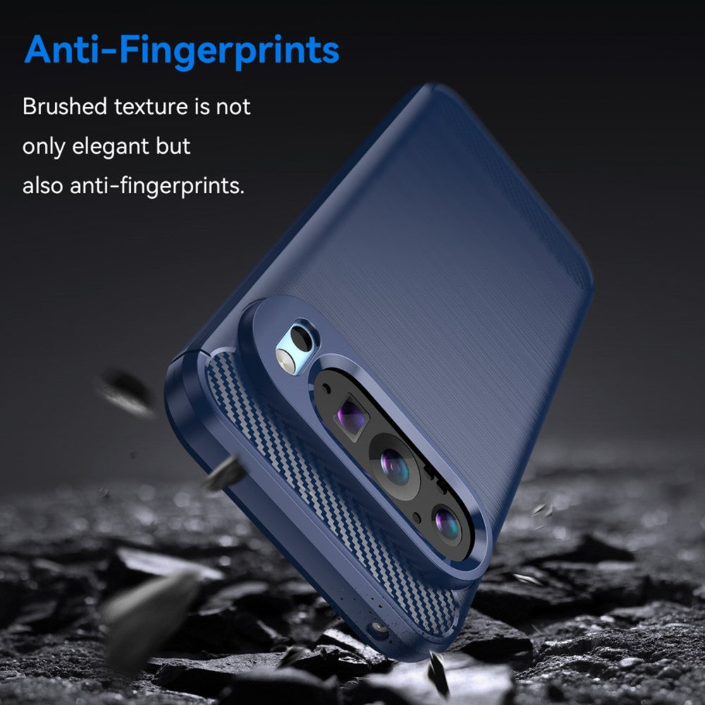 EIDERWOOD Google Pixel 9 / 9 Pro Brushed Carbon Cover - Blå