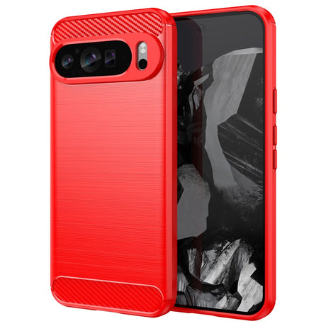 EIDERWOOD Google Pixel 9 Pro XL Brushed Carbon Cover - Rød