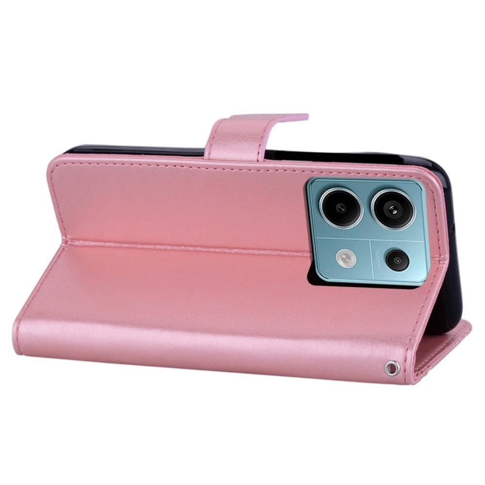 EIDERWOOD Xiaomi Redmi Note 13 Pro 5G / Poco X6 Læder Cover m. Pung - Ugle & Rhinsten - Rose Gold