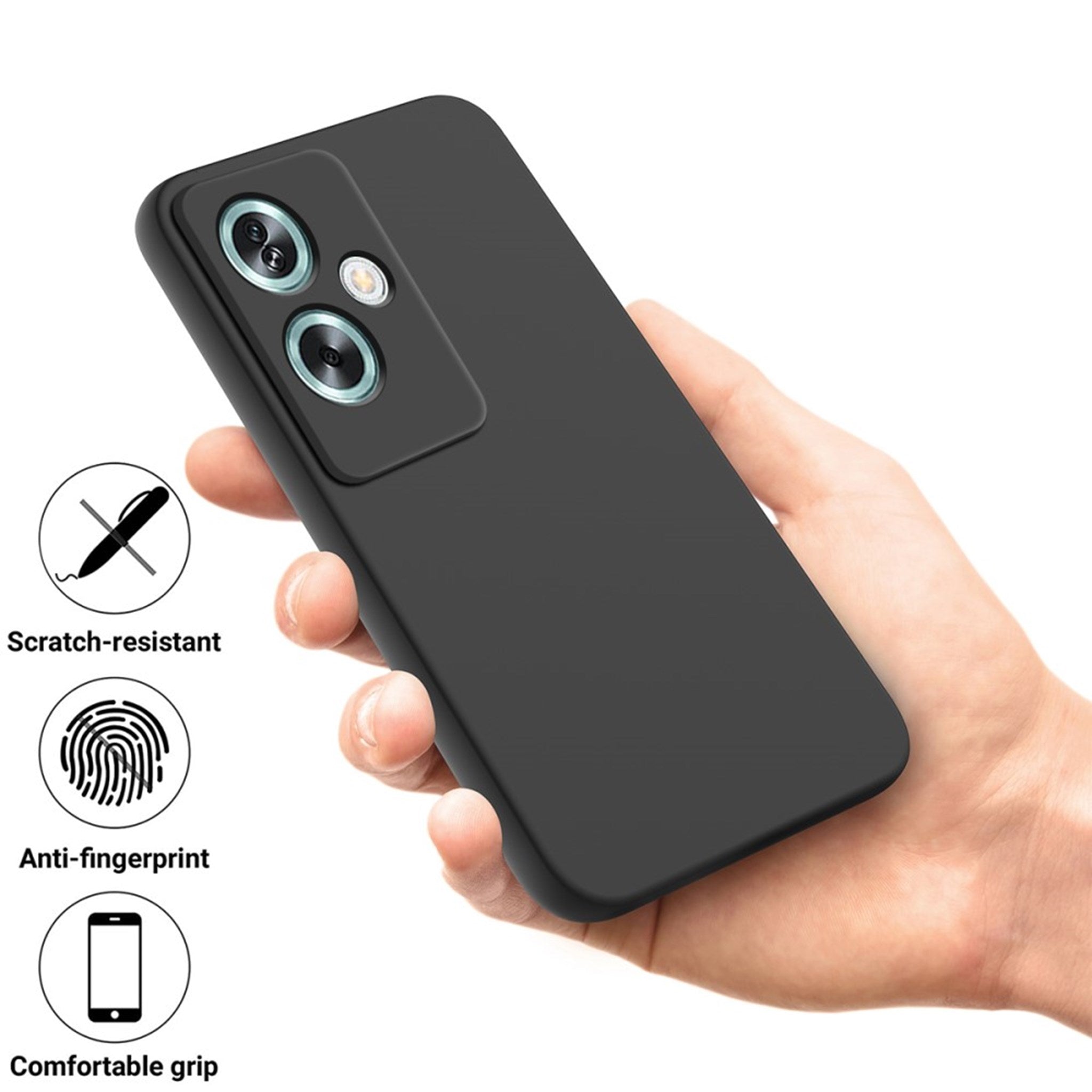 EIDERWOOD OnePlus Nord N30 SE (5G) Liquid Silikone Cover m. Strop - Sort