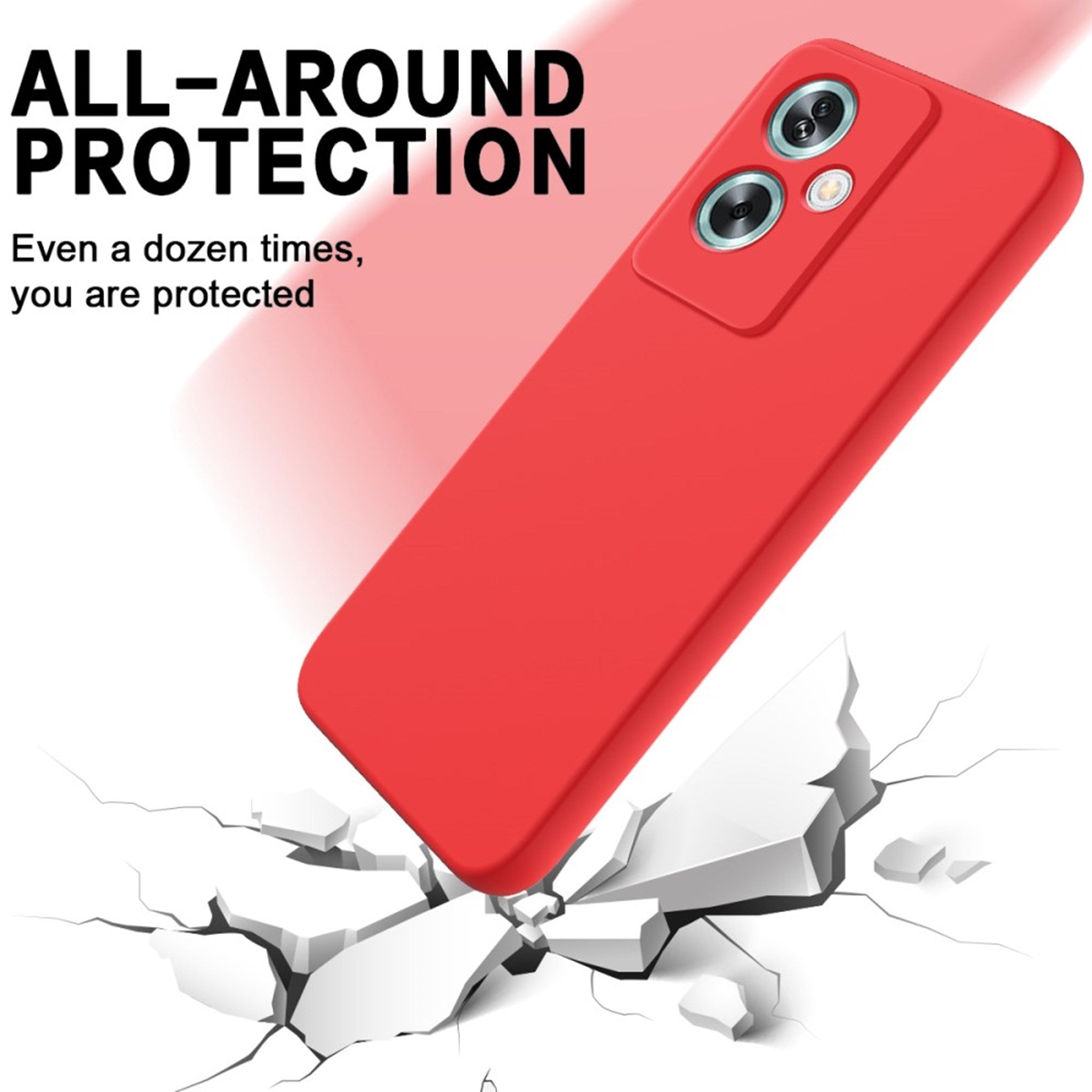 EIDERWOOD OnePlus Nord N30 SE (5G) Liquid Silikone Cover m. Strop - Rød