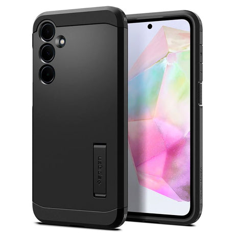 Samsung Galaxy A35 (5G) UItra Spigen Tough Armor Cover m. Kickstand - Sort