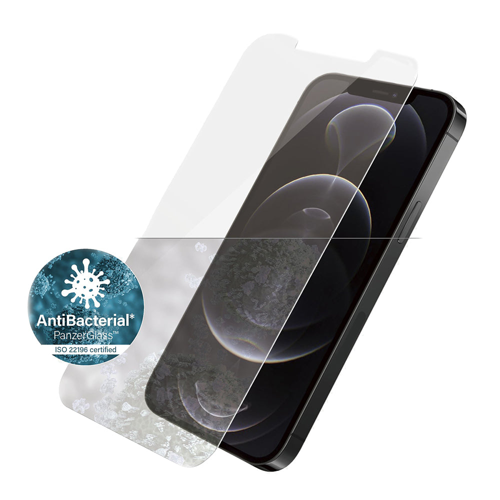 iPhone 12 / 12 Pro PanzerGlass AntiBacterial Standard Fit Skærmbeskyttelse - Gennemsigtig 2 stk.