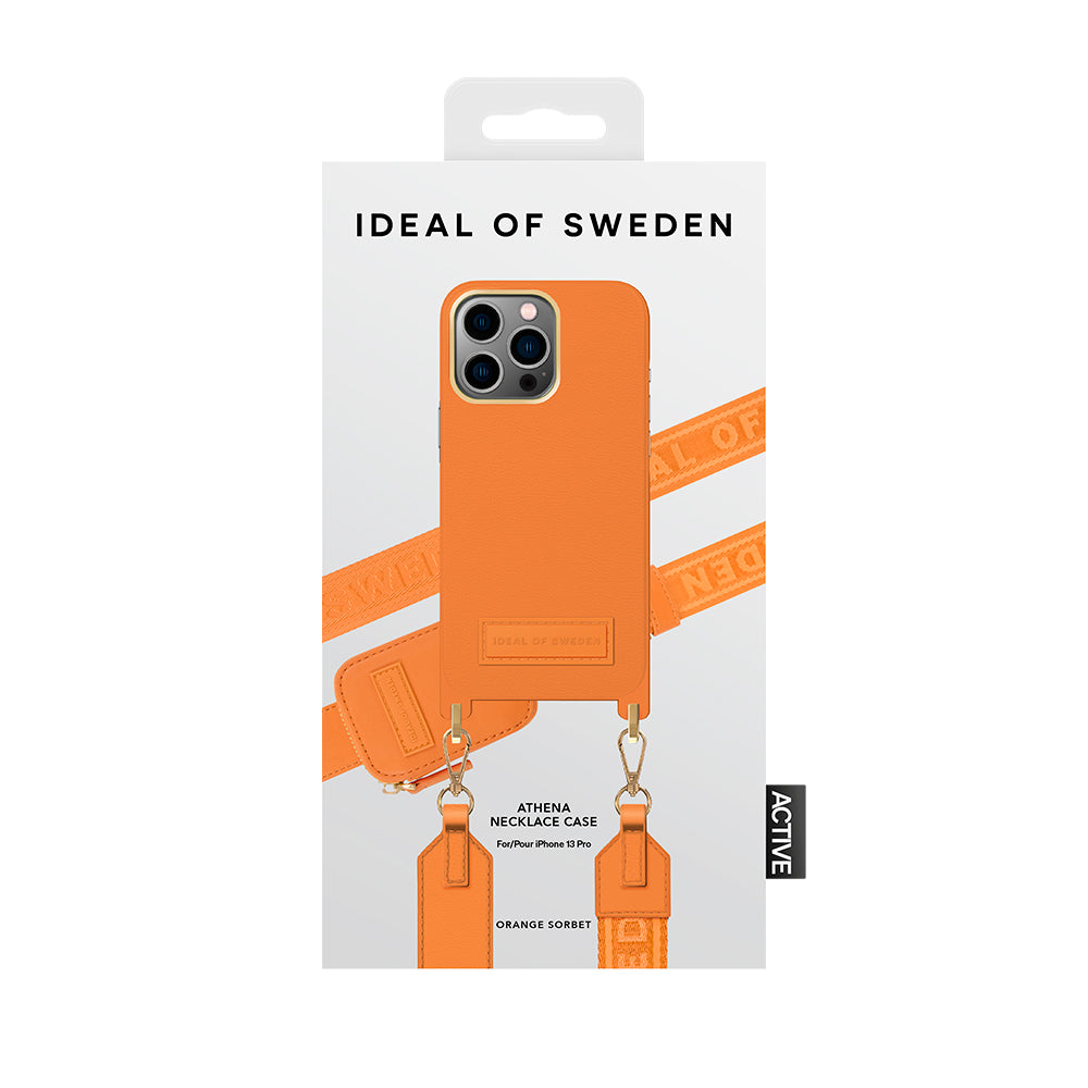 iDeal Of Sweden iPhone Pro Athena Necklace Cover m. Lille - Orange Sorbet | MOBILCOVERS.DK