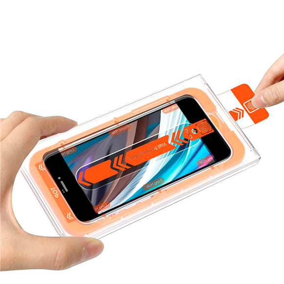 iPhone SE (2022 / 2020) / 8 / 7 Mobile Origin Beskyttelsesglas - Case Friendly - 2 stk. - Sort Kant